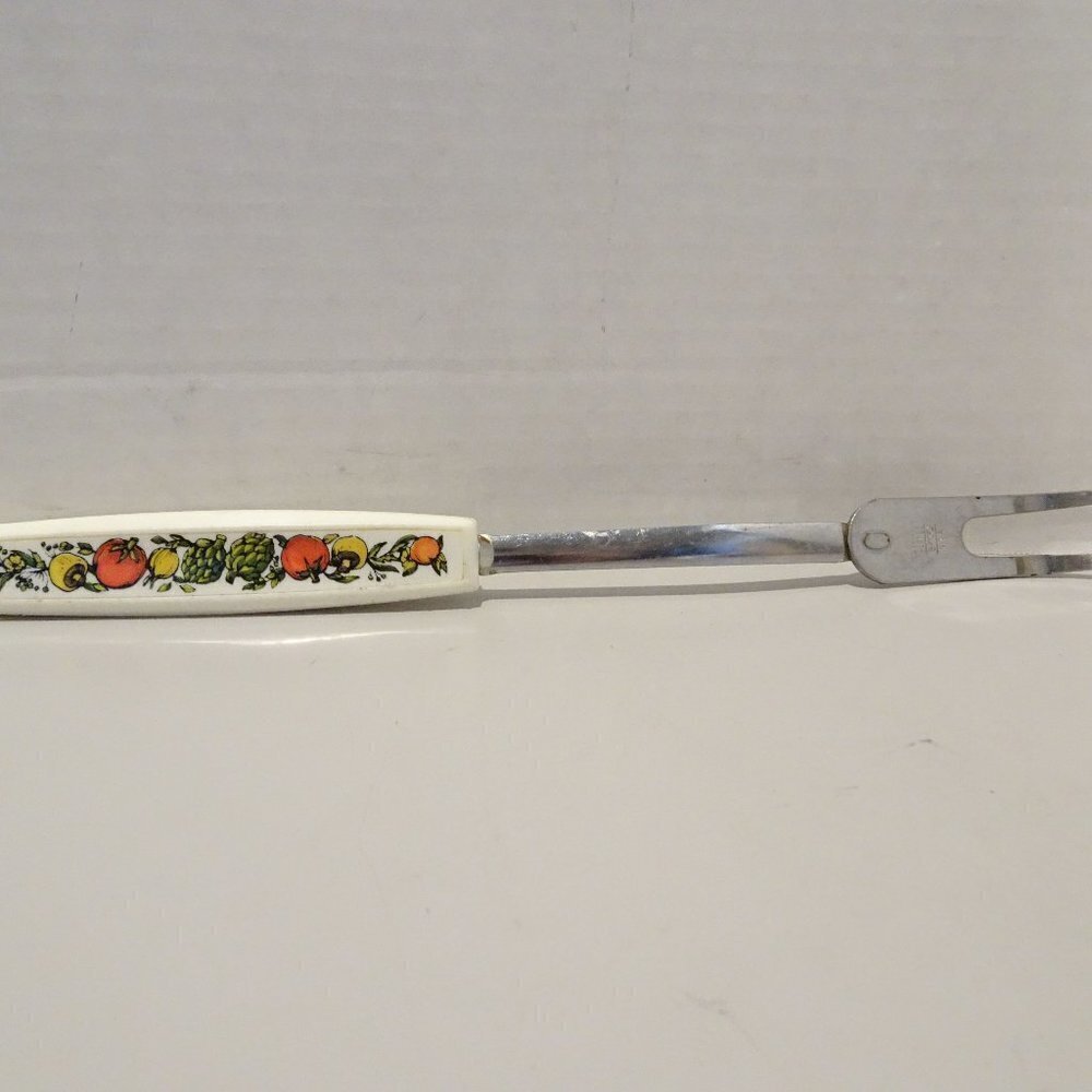 Vintage Ecko Forge Meat Fork Two Tine Fork Chromium Plated USA Veggies Cottageco